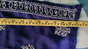 Elegant Blue Embroidered Kurti