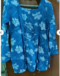 Blue Floral Top