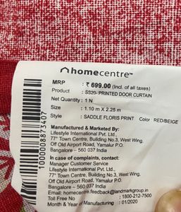 Homecentre long Door Curtain