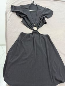 Chic Black Cutout Mini Dress