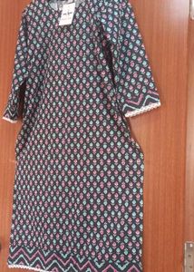 New Cotton Kurta Set With Tag