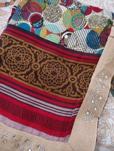 Colorful Printed Saree