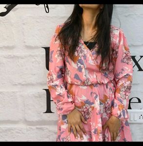 Sale!! Korean Floral Wrap Dress