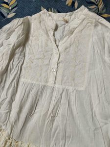 White Embroidered Dress