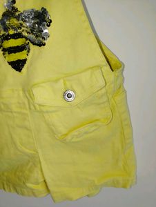 Cute Yellow Bee Dungarees