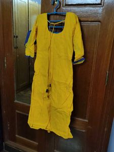 Yellow Cotton Kurta