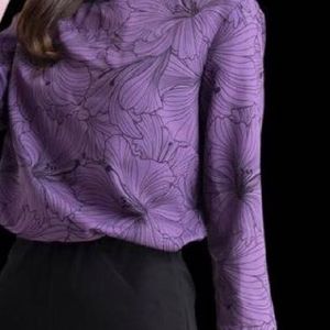 Elegant Floral Print Top