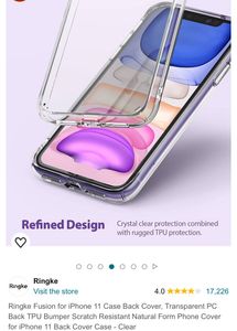 Transparent IPHONE 11 Back Cover
