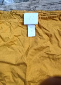 Orange Puff Sleeve Top
