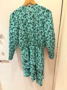 Vintage Floral Print Dress