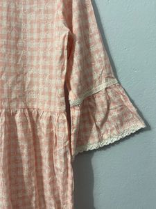 Gingham Print Dress/Kurti