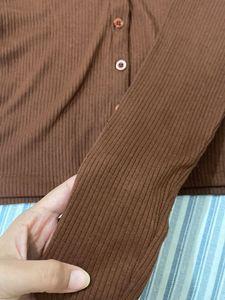 Coffee Brown Full sleeve Top