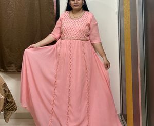 Peach Embellished Gown