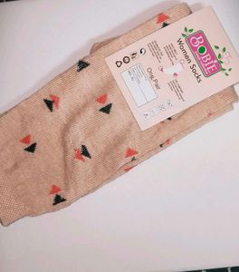 BOBIE Women's Beige Ankle Socks