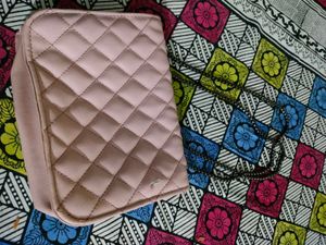 Quilted Pink Shoulder Bag