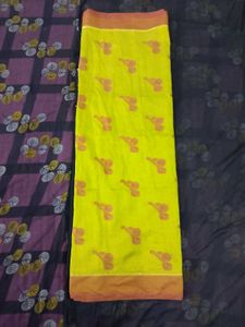 Beautiful Olive Green Pattu Saree