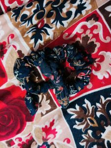 Floral Print Scrunchie