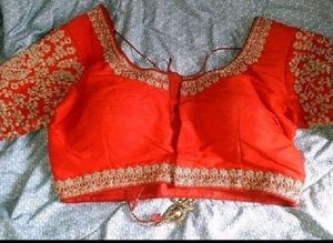 Red Padded Blouse