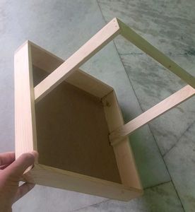 Wooden Basket With Handle (12*12)