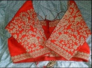 Red Padded Blouse