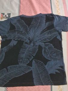 Striped Graphic Print Tee