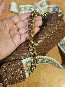Chocolate Brown Bag With Tag