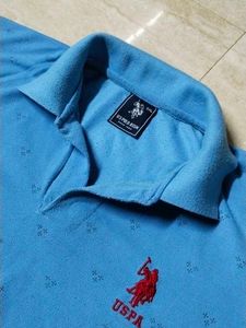 USPA Blue Polo Shirt - Size XXL