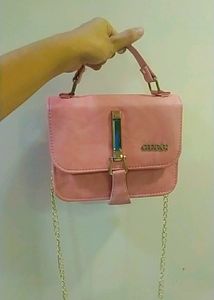 Peach Colored Gucci Handbag/ Slingbag