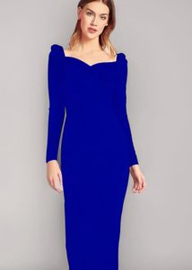 Elegant Blue Bodycon Dress