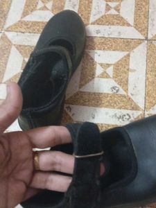 Girls Black School Shoes