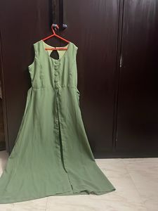 Green Long Anarkali Kurti