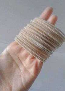 Velvet Cream Color Bangles