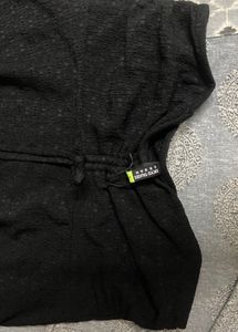 Tokyo Talkies Casual Solid Women Black Top