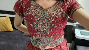 Maroon Embroidered Lehenga CholiSet