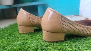 Heels Beige Color Office Wear
