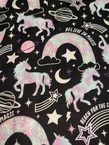 Unicorn Print T-shirt Dress