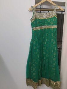 Anarkali Dress With Leggings And Dupatta