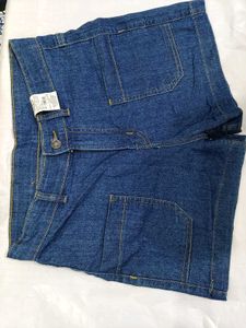 Blue Denim Shorts