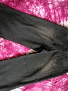 Wide Leg Black Wash Jeans