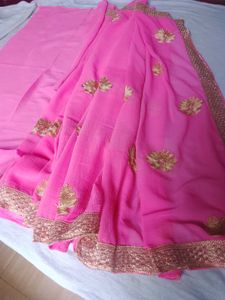 Elegant Pink Saree