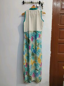 Kurti With Attached Shrug Studded