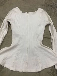 White Corset Style Top