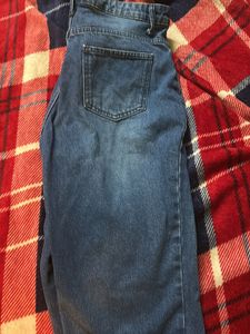 Blue Denim Mom Jeans High Waist