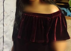 Burgundy Velvet Top Size XL