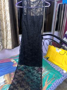 Elegant Black Lace Dress