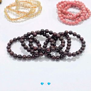 Garnet Beaded Bracelet For Men and Women