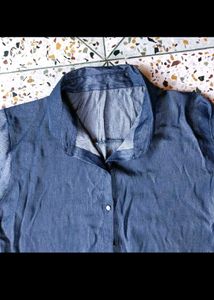 New Denim Look Shirt Korean Style