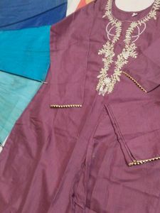 Embroidered Kurta with bottom Ethical wearing