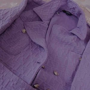 Purple Patterned co- ord