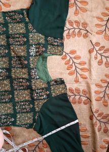Green Embroidered Kurti